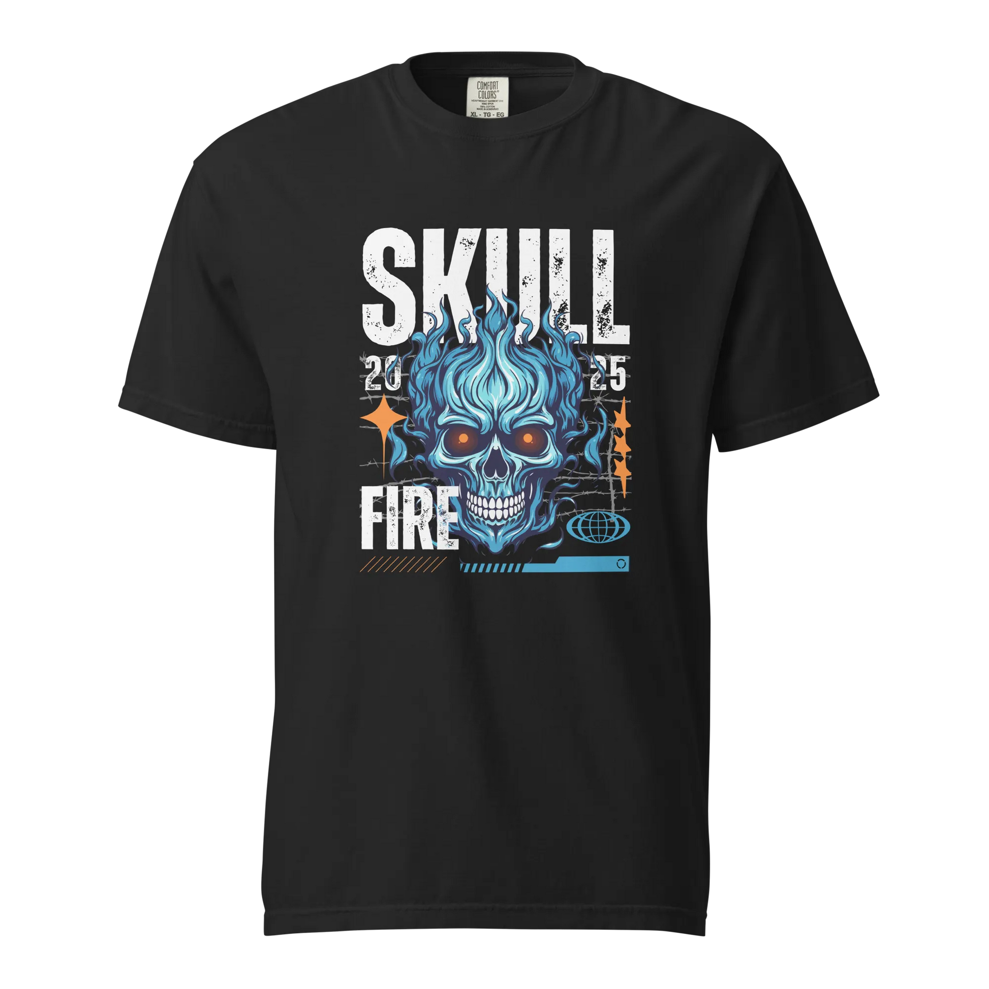 Skull Fire Graphic T-Shirt