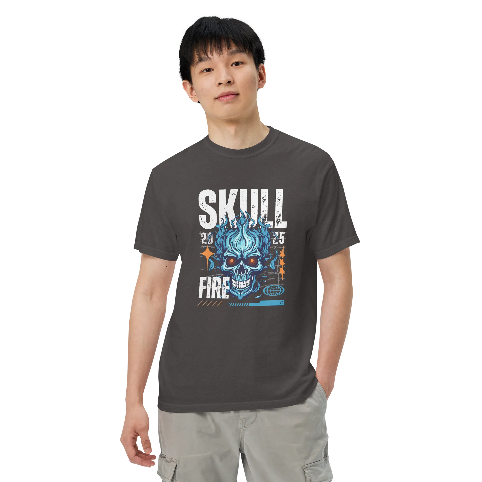Skull Fire Graphic T-Shirt