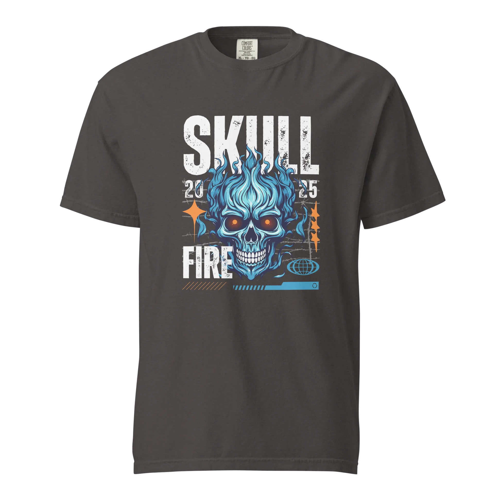 Skull Fire Graphic T-Shirt