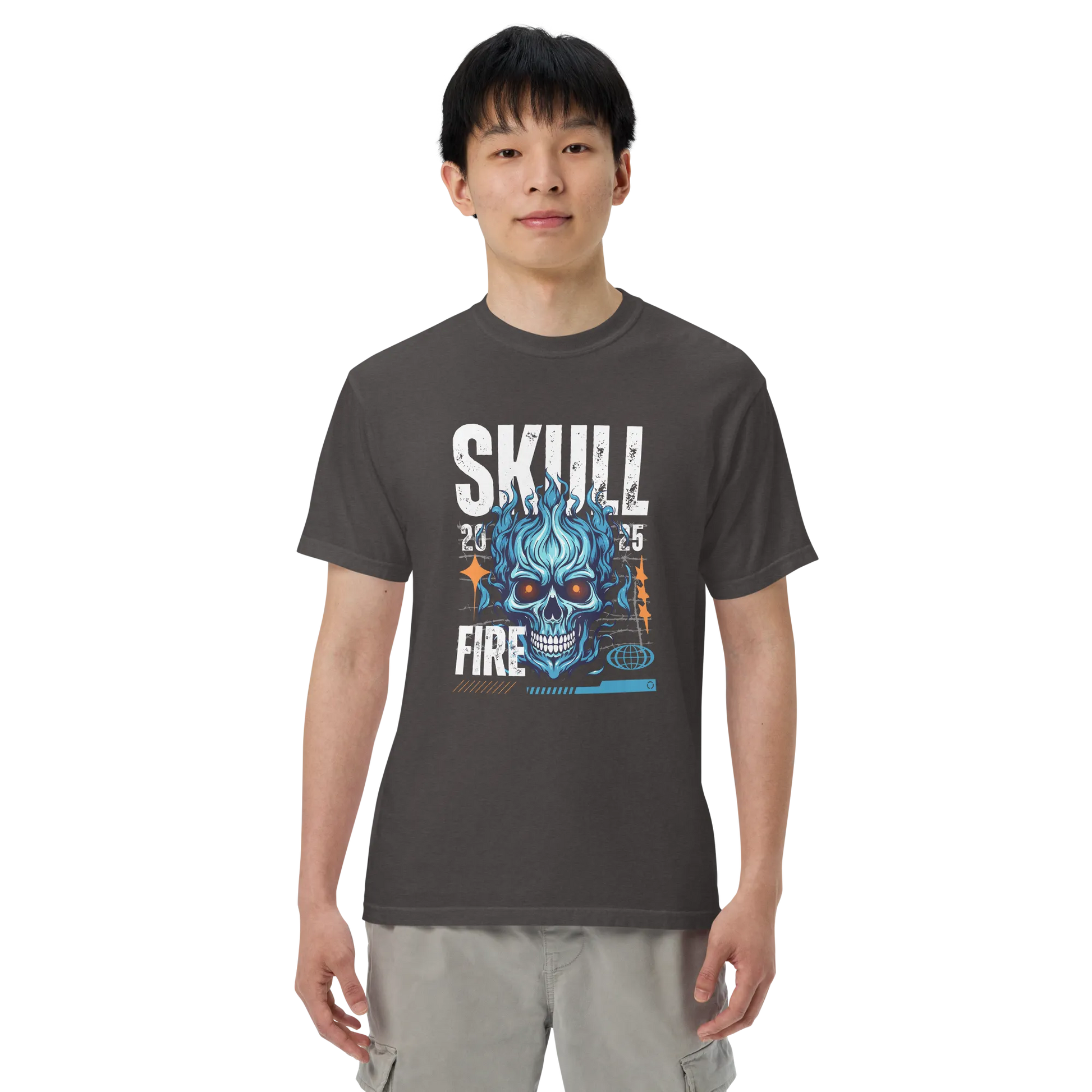 Skull Fire Graphic T-Shirt