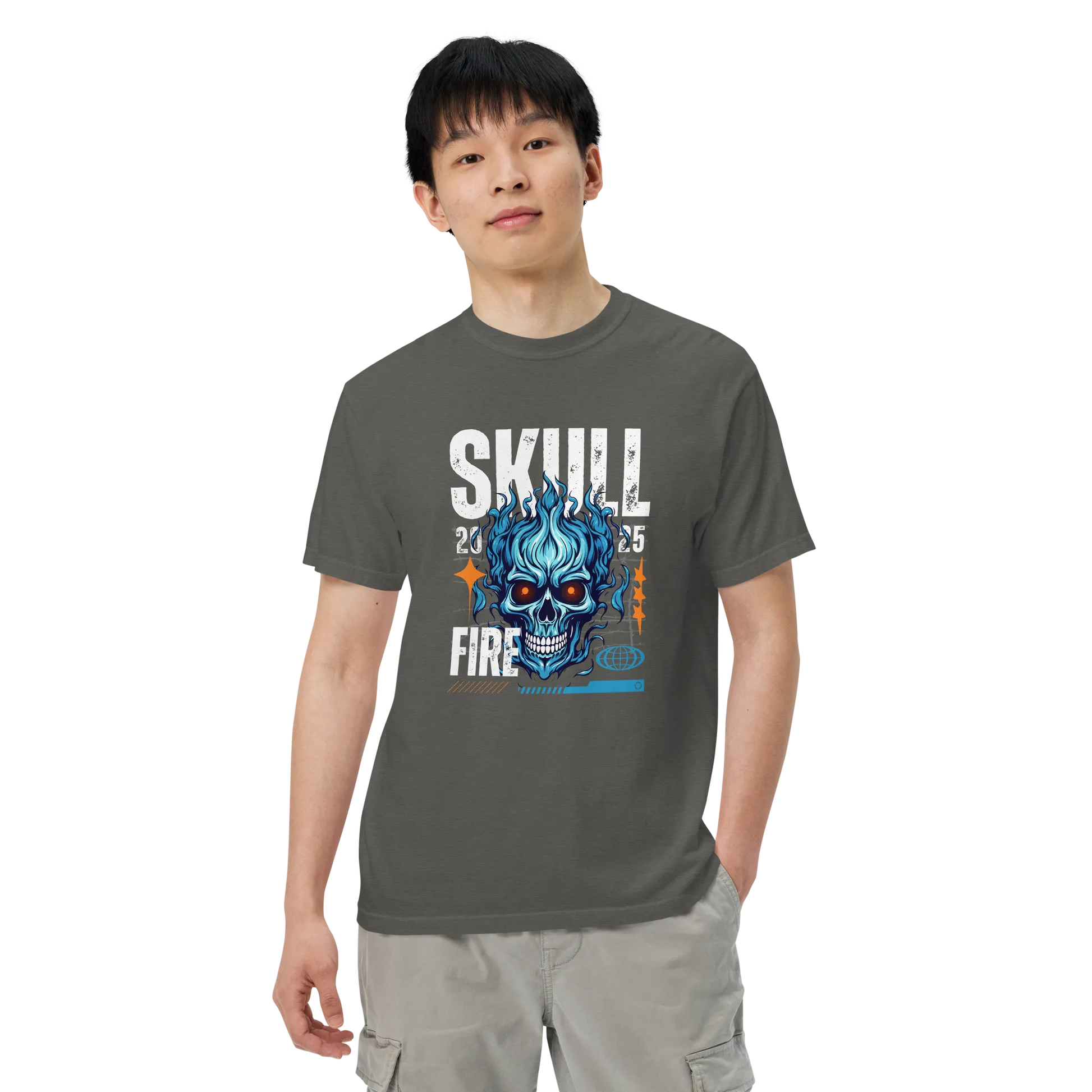 Skull Fire Graphic T-Shirt