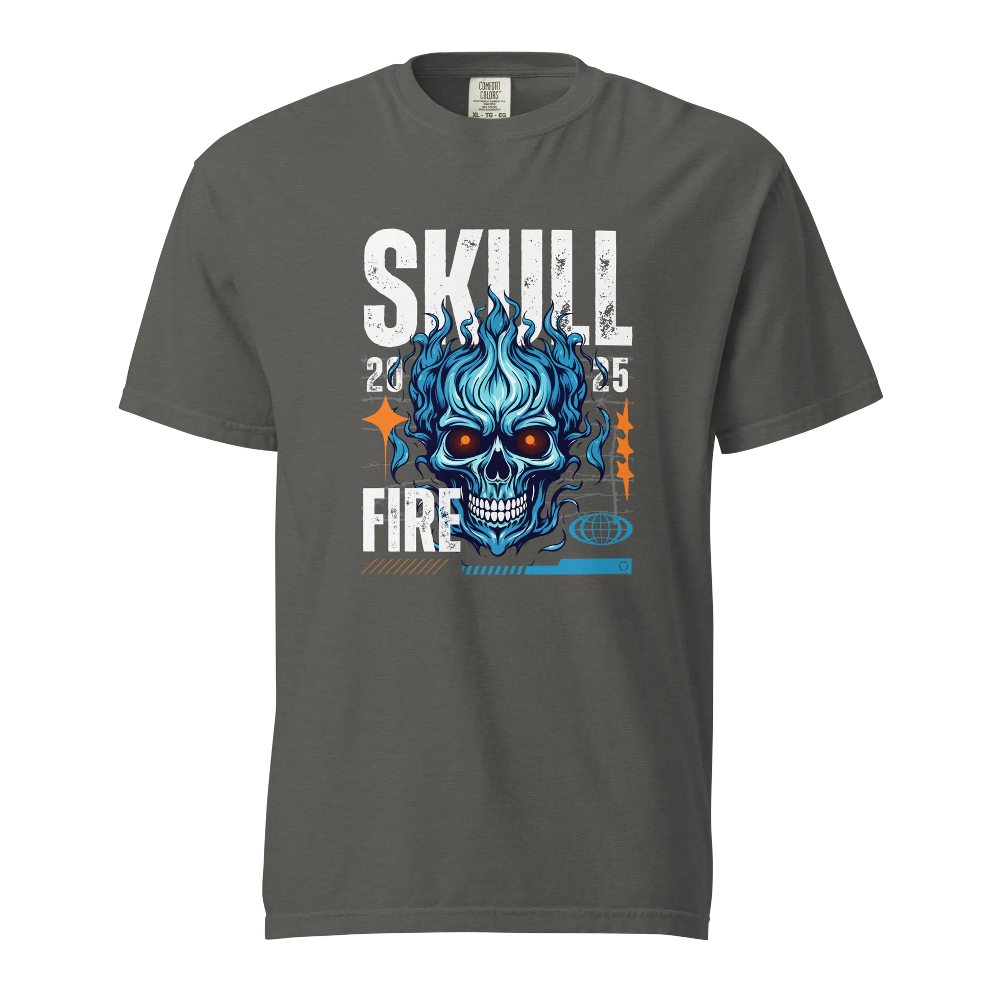 Skull Fire Graphic T-Shirt