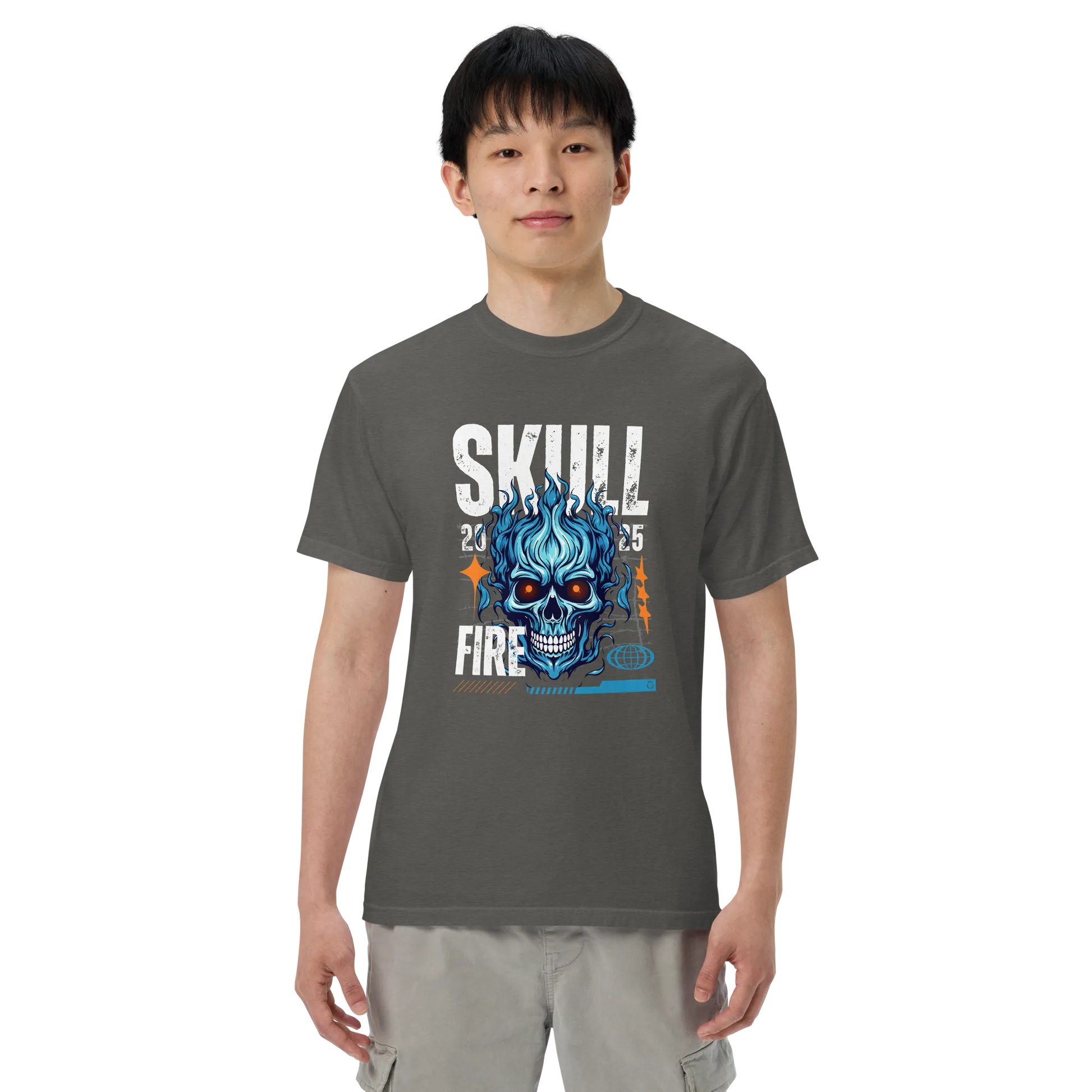 Skull Fire Graphic T-Shirt