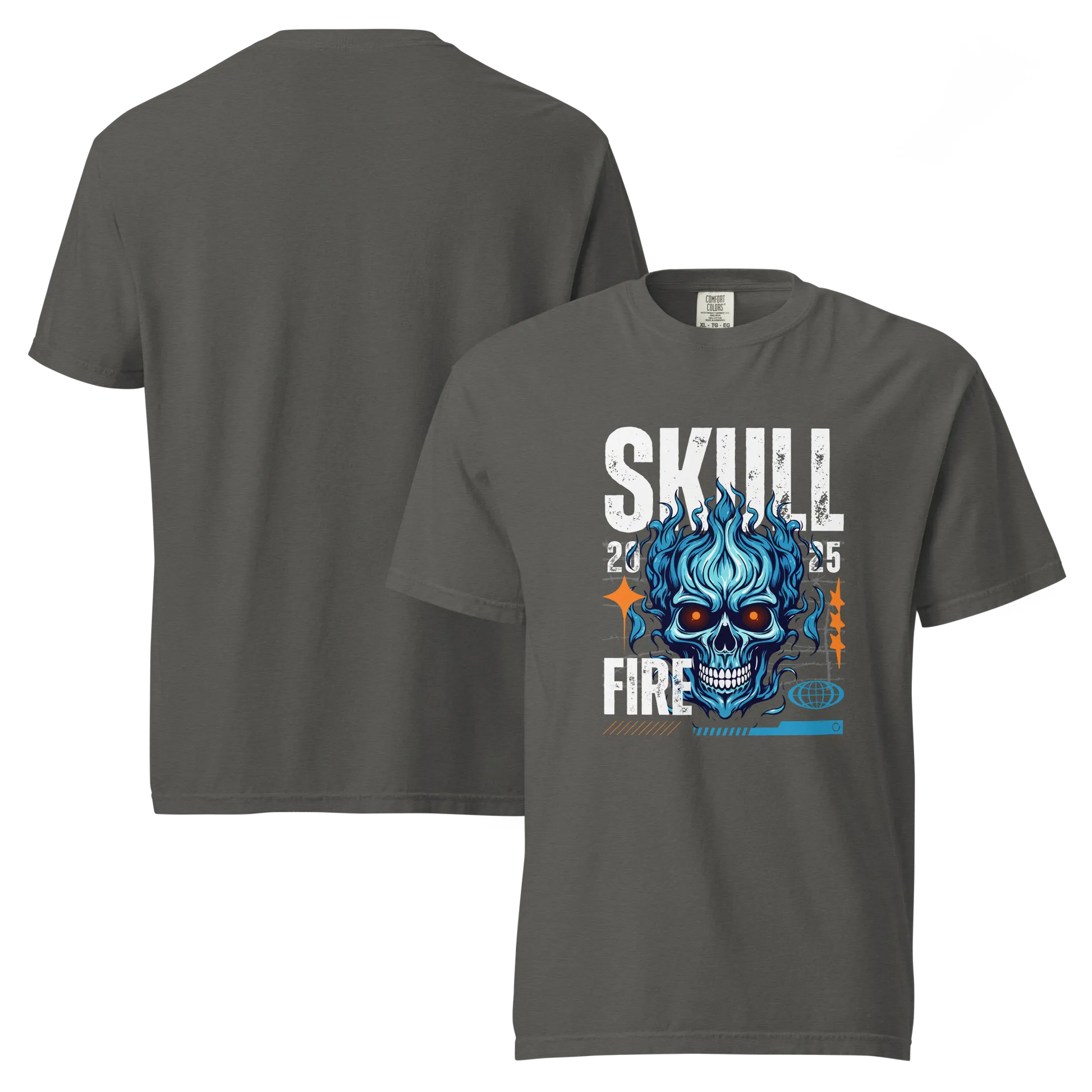 Skull Fire Graphic T-Shirt
