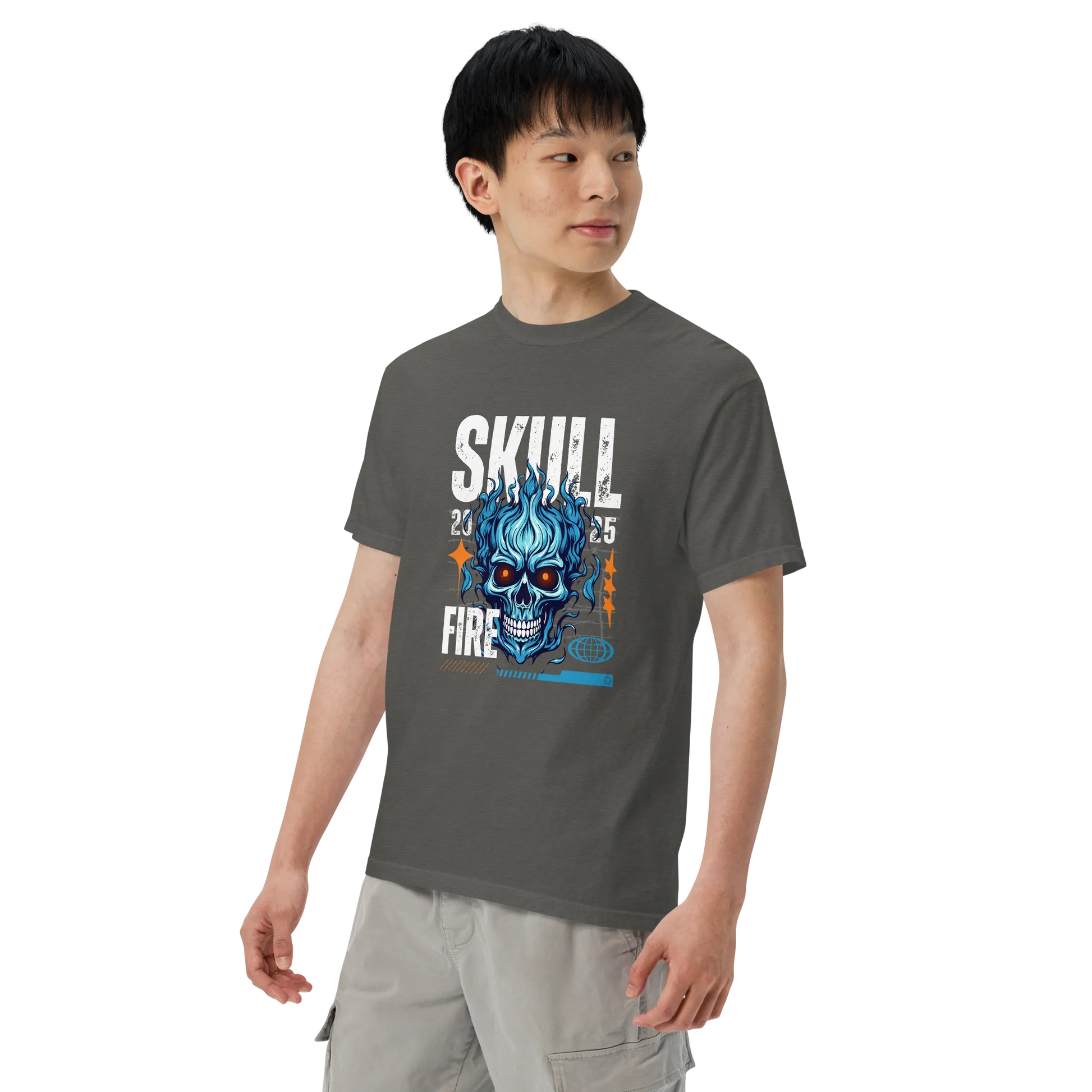 Skull Fire Graphic T-Shirt