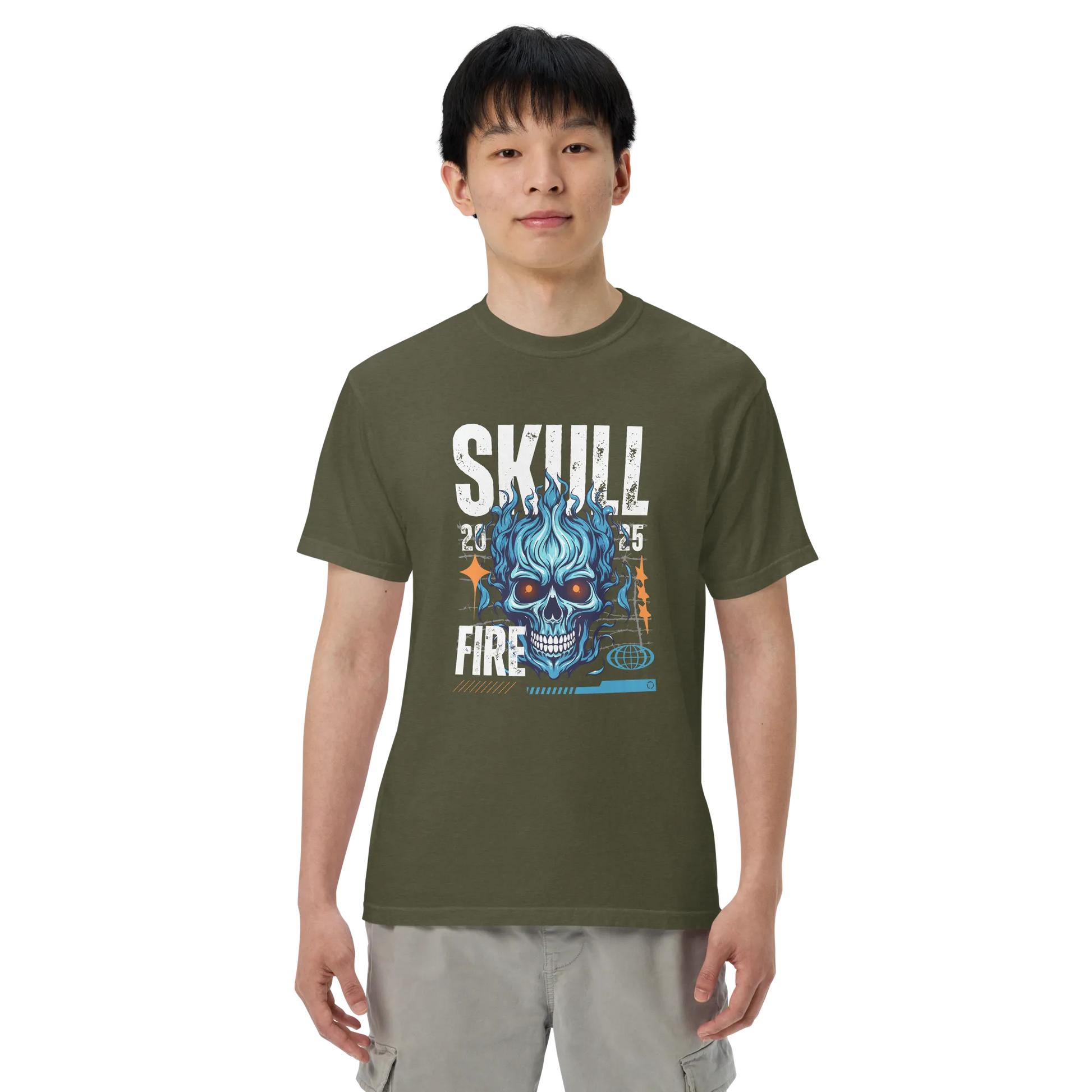Skull Fire Graphic T-Shirt