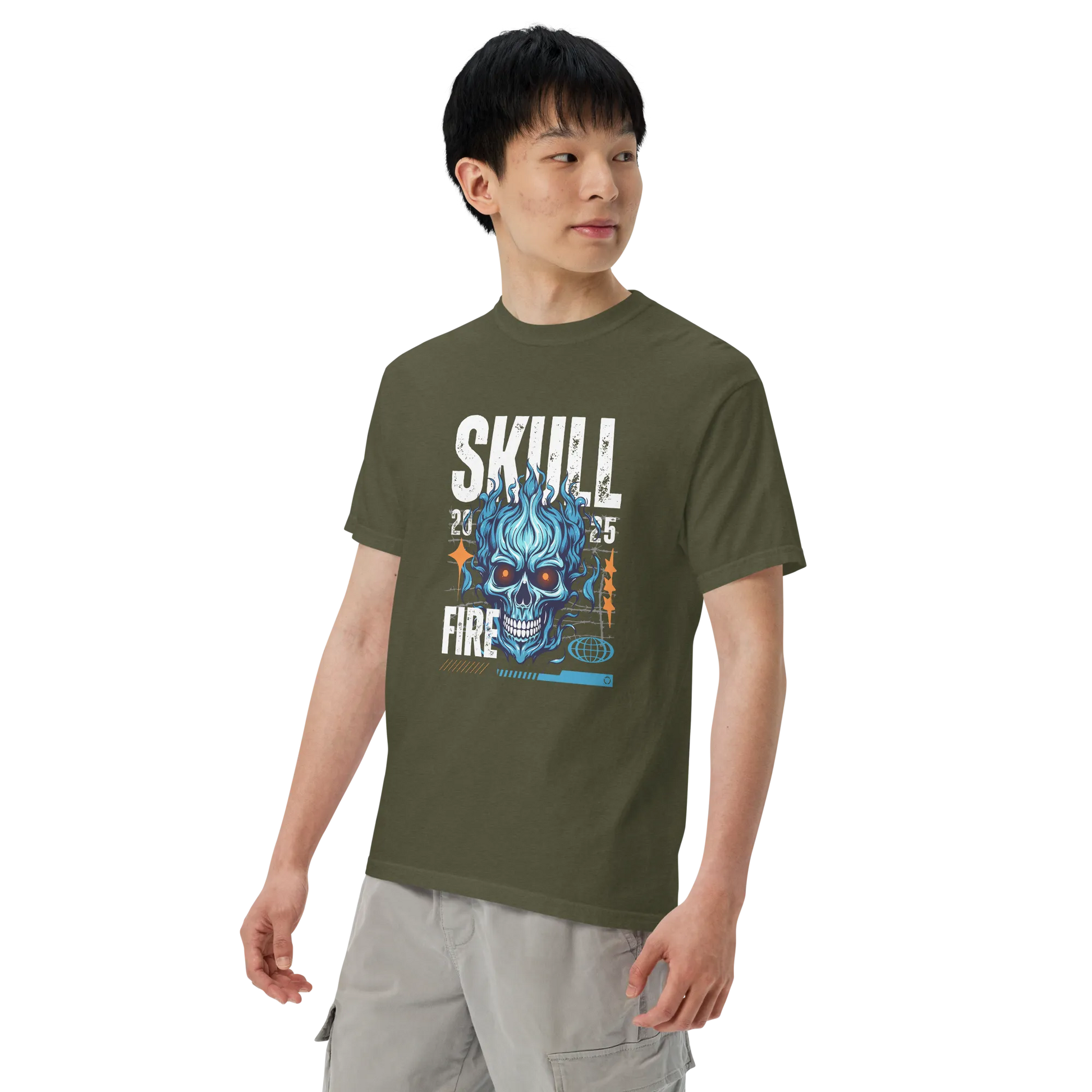 Skull Fire Graphic T-Shirt